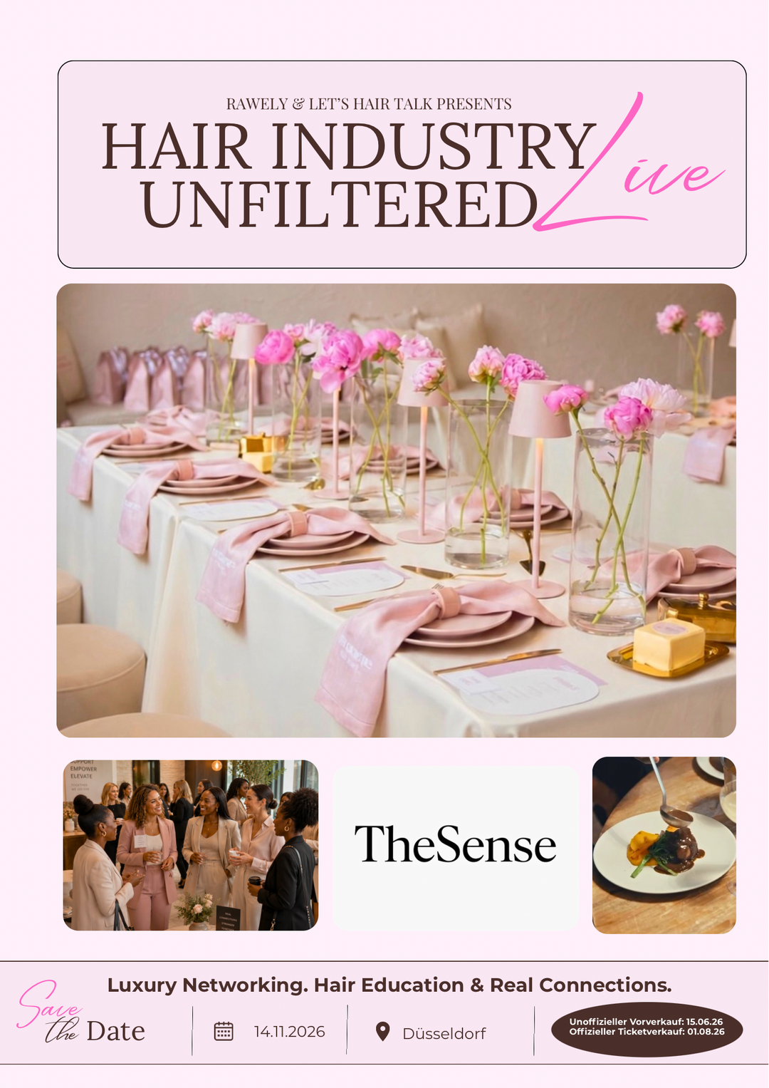 Weitere Tickets bitte per DM Anfragen! Hair Industry Unfiltered Live (Private Dinner Edition)